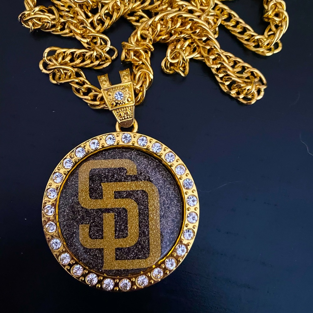 San Diego Padres inspired spinning swag chain